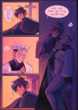 blushnik choir_boy christianity humping millions_knives nicholas_d_wolfwood older_man_and_younger_boy priest religion religious_clothing religious_symbols religious_themes trigun trigun_stampede