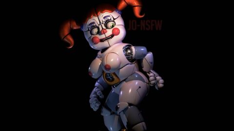 1girls 3d animatronic baby_(fnafsl) big_breasts breast_grab breasts chubby chubby_female circus_baby circus_baby_(fnaf) circus_baby_(original) female female_only five_nights_at_freddy's five_nights_at_freddy's:_sister_location full_color grabbing_own_breast green_eyes naked naked_female nipples no_penetration nude nude_female pink_nipples robot robot_girl robot_humanoid solo solo_female somethingshrimpii twintails white_body