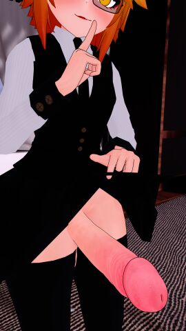 1futa 3d futanari huge_cock intersex large_penis looking_at_viewer penis virtual_reality vixen_rouxvr vrchat vrchat_avatar vrchat_media vrchat_model