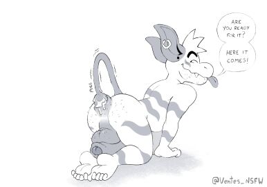 anal anal_beads anal_insertion anthro anthro_only anthrofied bead beads_(sex_toy) beads_in_ass beard beard_stubble blush blushed_face blushing blushing_male earring earrings earrings_only english english_dialogue english_text foreskin fully_naked fully_nude gay gay_male laying_on_floor laying_on_ground looking_back looking_pleasured lying_on_floor lying_on_ground male male_focus male_only naked naked_male nude nude_anthro nude_male on_four on_fours penis piercing piercings pull_out pulling pulling_out speech_bubble speech_bubbles strip striped striped_body striped_fur stripes stripes_fur tail_in_ass tail_in_own_ass tail_insertion tongue tongue_out uncircumcised ventes ventesthefloof