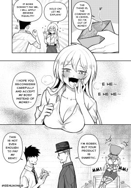 1girls 2boys bag bag_over_head black_hair blush bondage boss boss_and_employee boss_and_subordinate clothed clothed_female clothed_male employee enslaved female glasses male offering offering_sex original rope rope_bondage senukin_(artist) sold_to_slavery tied tied_up