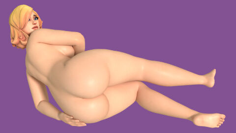 1girls ass barefoot big_ass breasts completely_nude feet female female_only fortnite fortnite:_save_the_world full_body naked naked_female nude nude_female penny_(fortnite) soles solo solo_female thick_ass toes