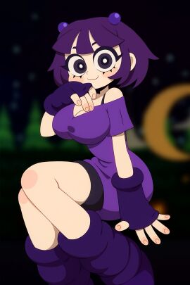 1girls pochi_science purple_(rainbow_friends) rainbow_friends rodriart