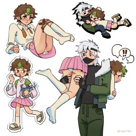 c0wton cuntboy ethoslab hermitcraft intersex life_smp male mcyt minecraft_youtubers skirt smallishbeans