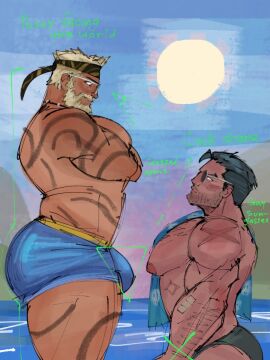 2boys ass bara beard big_ass big_butt big_pecs blonde-haired_male blonde_hair bubble_ass bubble_butt bulge butt crossed_arms gay huge_ass huge_butt large_ass large_butt male male_only marvel marvel_comics marvel_rivals muscular muscular_male punisher_(aqua_arsenal) punisher_(francis_castle) punisher_(marvel_comics) round_ass round_butt sprungtrapped sunglasses tattoo thick_ass thick_butt thor_(marvel) thor_(marvel_rivals) thor_(series) thor_(worthy_waves) tight_clothing tight_shorts yaoi