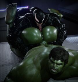 2boys 3d 3d_model alter_ego anilingus anilingus_from_male black_body bruce_banner dace_renders dominant_male dominant_villain eddie_brock gay gay_domination gay_rimjob gay_sex green-skinned_male hero_in_trouble hero_sub hulk hulk_(series) juicy_ass juicy_butt male male_only marvel marvel_comics muscles muscular muscular_male plump_ass plump_butt rimming rimming_male spider-man_(series) submissive_hero submissive_male superhero supervillain symbiote venom_(marvel) villain_dom villain_on_hero yaoi
