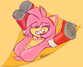 accessory amy_rose anthro anus breasts erect_nipples eulipotyphlan female genitals green_eyes grin hair_accessory hairband hedgehog legs_up mammal mostly_nude mostly_nude_female nipples one_eye_closed pink_body pussy quiluxar sega silly_face small_breasts smile solo sonic_(series) sonic_the_hedgehog_(series) spread_legs spreading tail tan_body tan_skin tongue tongue_out