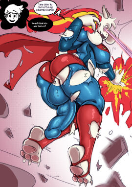 3_toes absurd_res anthro belly bovid breast_expansion breast_growth breast_growth_(enlargement) breasts bulge caprine clark_kent clark_kent_(my_adventures_with_superman) clothing dc dc_comics dialogue duo elemental_manipulation english_text expansion exposed_feet feet fire fire_manipulation floppy_ears fur futanari gender_transformation genital_growth goat growth hi_res horn intersex intersex/male izzybsides kal-el laser_vision male mammal muscular muscular_male my_adventures_with_superman nipples penis penis_growth pink_nipples red_eyes rubble sharp_teeth slightly_chubby slightly_chubby_intersex speech_bubble superman superman_(clark_kent) superman_(series) teeth thought_bubble toes toriel torn_clothing transformation undertale undertale_(series) white_body white_fur yaoi