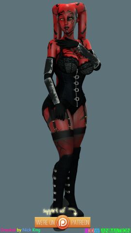 1girls 3d alien alien_girl alien_humanoid big_breasts black_markings breasts busty curvaceous curvy darth_talon female female_focus full_body_tattoo hair_tentacles hips hourglass_figure huge_breasts humanoid large_breasts legs lethan_twi'lek n3dwanimantion nick_king red-skinned_female red_body red_skin sith sith_lady star_wars star_wars:_legacy star_wars_legends tattoo tattoos tentacle_hair thick thick_legs thick_thighs thighs twi'lek voluptuous voluptuous_female waist wide_hips