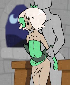 2boys animated blonde_hair cute_femboy dark-skinned_femboy dark_skin femboy femboy_penetrated feminine_male gay gay_sex girly male male_on_femboy minus8 penis short_hair small_penis tagme towergirls trap_princess_(towergirls) white_hair