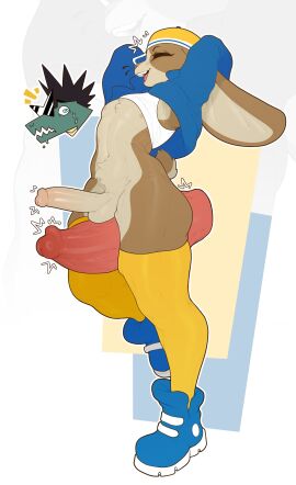 2024 2boys absurd_res anthro anthro_on_anthro athletic athletic_anthro athletic_male balljob balls big_ears big_penis blushing bodily_fluids bottomless bottomless_anthro bottomless_male closed_eyes clothed clothing crocodile crocodilian crop_top curvy_figure dax_(piemations) disembodied_penis duo emanata erection eyebrows eyelashes eyewear femboy feminine_male footwear foreskin ftm_crossgender fur gay genderswap genderswap_(ftm) genitals glans hair hands_behind_head hat headgear headwear hi_res how_to_be_cool how_to_be_cool_(piemations) huge_cock humanoid_genitalia humanoid_penis lagomorph legwear leporid long_penis male male/male mammal mohawk mr_fuga mrfuga navel open_clothing open_mouth open_shirt open_smile open_topwear peeb_(piemations) penis penis_size_difference piemations rabbit reptile rule_63 scalie sex shirt shoes simple_background smile socks solo_focus standing sunglasses sweat teeth thick_penis thick_thighs thigh_highs thigh_sex thigh_socks tongue topwear tuft uncircumcised white_background wide_hips