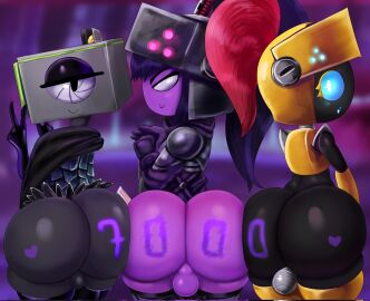 3boys 3femboys ass big_ass big_butt celebration fembot_(tourist51) femboy gay khadhunter7 male mamon_(khadhunter7) mitchy1696 oc original original_character robot robot_boy shortstack shortstack_femboy socket_wrench_(mitchy1696) tagme thick_ass writing writing_on_body writing_on_butt