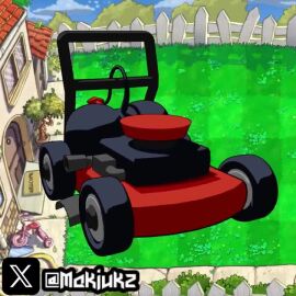1girls anthro anthrofied ass breasts female gijinka humanized lawnmower_(pvz) maikiukz object personification plant_humanoid plants_vs._zombies plants_vs_zombies popcap_games pussy tagme video