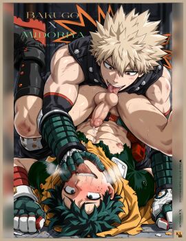 ai_generated bakudeku bakugou_katsuki bara deku gay kl_99 male male/male male_only midoriya_izuku muscle muscular_male my_hero_academia sex yaoi