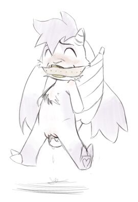 absurd_res anthro arms_tied ball_gag bell billie_(billie_bust_up) billie_bust_up bodily_fluids bondage bound bovid caprine dripping_pussy female gag genital_fluids goat hands_behind_back hi_res mammal nude nude_female object_in_pussy object_insertion penetration pussy questionable_consent solo suspended_in_midair suspended_via_penetration suspension tabloi umbrella vaginal_fluids vaginal_penetration