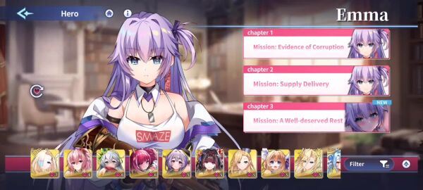 1boy 1girls blue_eyes blush breasts dialogue emma_(orisries) game game_cg groping groping_breasts necklace orgasm orisries purple_hair skirt sound sweat tagme video wholesome wholesome_sex