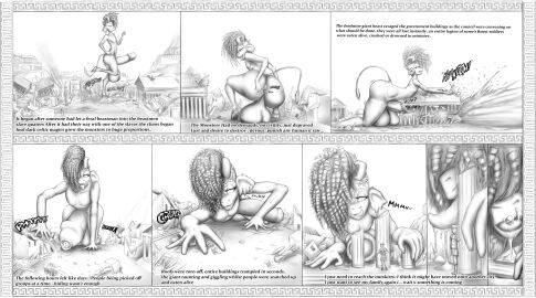 anal anthro balls bodily_fluids bovid bovine cattle city comic crush cum destruction fatal femboy foreskin genital_fluids genitals girly hi_res historical hunting hyper macro macromolly male mammal molly_(macromolly) monochrome musk oral penis rampage rome sketch solo stomping uncircumcised vore