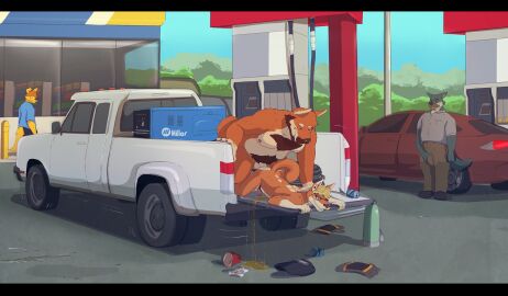 absurd_res age_difference anal anal_sex anthro anthro_on_anthro anthro_penetrated anthro_penetrating anthro_penetrating_anthro ass ass_up ataridoge beard being_watched belly big_dom_small_sub biped bodily_fluids body_hair building canid canine canis car chest_hair clothed clothed/nude clothing container cup day delirost domestic_dog dominant dripping duo duo_focus ear_piercing erection exhibitionism eyewear face_shield facial_hair father_(lore) father_and_child_(lore) father_and_son_(lore) father_penetrating_son foreskin from_behind_position fur gas_pump gas_station genital_fluids genitals glans glasses gloves group hair handwear happy_trail hi_res humanoid_genitalia humanoid_penis incest_(lore) light_truck looking_at_another lying male male/male male_anthro male_penetrated male_penetrating male_penetrating_male mammal mask nipples nude older_dom_younger_sub on_front outside overweight overweight_anthro overweight_male parent_(lore) parent_and_child_(lore) parent_and_son_(lore) penetration penile penile_penetration penis penis_in_ass pickup_truck piercing precum precum_drip pubes public public_nudity public_sex sex shiba_inu size_difference smaller_penetrated smile son_(lore) spitz teddydoge truck_(vehicle) tuft uncircumcised unretracted_foreskin urine vehicle voyeur walking watersports welding_mask younger_penetrated