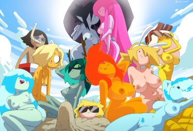 1boy 2girls 6+girls 9girls accurate_art_style adventure_time animal_ears areolae ass bacon beach black_hair blonde_hair blonde_pubic_hair blue_hair blue_nipples blue_skin blue_sky breakfast_princess breasts breasts_apart bronwyn bunny_ears cartoon_network colored_skin completely_nude coolerinker day denise_(adventure_time) domino_mask dot_eyes erect_nipples erection erection_under_clothes erection_under_sand eyes_closed female female_pubic_hair finn_the_human fionna_the_human_girl fire flame_princess floatie floating food_creature green_nipples green_skin grey_body grey_nipples group harem higher_resolution_available huge_breasts human huntress_wizard inker_comics inkershike large_breasts long_hair lying male marceline marceline_abadeer medium_breasts monster_girl multiple_boys multiple_females multiple_girls multiple_males navel nipples nude nude_female orange_nipples outdoors pink_body pink_hair pink_skin posing princess_bonnibel_bubblegum princess_bubblegum pubic_hair pussy sand sand_castle sand_sculpture short_hair simon_petrikov sitting smile straight sun sunglasses thighs umbrella vagina vampire very_long_hair water_hair water_nymph yellow_body yellow_nipples
