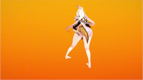 ass ass_focus bikini_top dancing genshin_impact leather_pants mmd ningguang_(genshin_impact) panties partially_clothed tagme video who_tao
