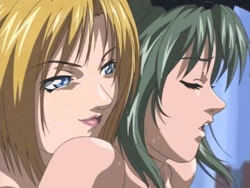 00s 1futa 2001 animated bible_black blonde_hair blue_eyes breasts closed_eyes curtains fake_animal_ears female futa_sans_balls futa_with_female futanari green_hair intersex ito_mika kitami_reika lipstick long_hair lowres no_balls nurse ova rabbit_ears reverse_cowgirl_position school_nurse school_nurse_and_student sex short_hair smile sweat tagme teacher_and_student