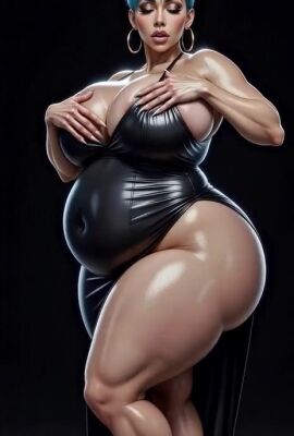 ai_generated alternate_breast_size alternate_version_available big_breasts bimbo blue_eyes blue_hair breasts bulma_briefs curvy dragon_ball dragon_ball_z female gigantic_breasts grok hand_on_hip heart lips milf naked niduscharger pregnant tagme thick_thighs video voluptuous