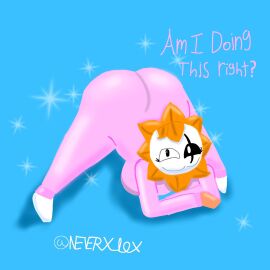 2025 2d 2d_(artwork) 2d_artwork artist_logo artist_name big_breasts breasts female female_only glowing_eyes legs_spread original original_character thick_thighs white_eyes xxxloxy_(artist) xxxloxy_(character)