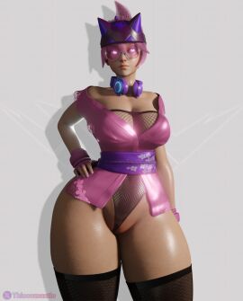3d ass big_ass big_breasts big_butt big_thighs blizzard_entertainment breasts female glasses kiriko_(overwatch) kiriko_kamori kunoichi overwatch overwatch_2 pink_eyes pink_hair pussy sakura_kiriko thiccomantis thick_ass thick_hips thick_legs thick_pussy thick_thighs