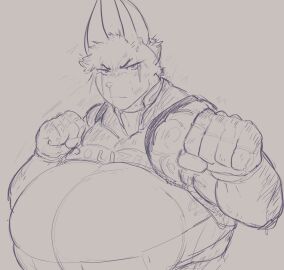 1girls 2024 2d angry anthro anthro_only bandeau big_breasts black_and_white breasts buff canine cleavage dog_ears dog_girl dog_tail female female_only fight fingerless_gloves furry furry_only furry_tail gloves gun hat hi_res highres hips large_breasts long_ears looking_at_viewer monochrome muscular muscular_female original original_character police police_hat police_officer police_uniform policewoman polizei_dog_(themercart) serious_face sideboob skindentation solo themercart tomboy wide_hips