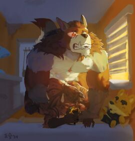 2024 anal anal_sex anthro anthro_on_anthro anthro_penetrated anthro_penetrating anthro_penetrating_anthro blizzard_entertainment canid canine canis clothing duo from_behind_position gabbagebin hi_res hyena jockey_position male male/male male_penetrated male_penetrating male_penetrating_male mammal muscular mythological_canine mythological_creature mythology penetration plushie scar sex signature size_difference skinggy smaller_penetrated sniffing sniffing_clothes underwear underwear_sniffing warcraft were werecanid werecanine werewolf wolf worgen worgen_with_tail world_of_warcraft