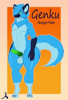 2025 absurd_res alien animal_genitalia anthro ass balls big_ass big_butt black_body black_ears black_hand blue_body blue_butt blue_fur blue_hair blue_tail butt_markings claws clothing colored_line_art curvy_figure digitigrade erection eyebrows eyelashes femboy flat_colors footwear fox_tail front_view full-length_portrait fur genitals genku_(genku) glistening gradient_background green_eyes green_penis hair hi_res knot line_art male markings neck_tuft noseless nude orange_background pawpads penis portrait sam_nevadito_(artist) sheath simple_background skolger solo standing tail thick_thighs tuft white_sclera wide_hips