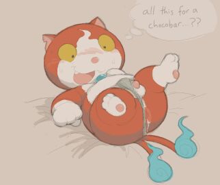 2025 2_tails 3_toes 4_fingers anthro anus asian_clothing asian_mythology ass belly big_ass big_butt big_head blush blush_lines bodily_fluids cafongterua cel_shading clothed clothing clothing_aside digital_media_(artwork) domestic_cat east_asian_clothing east_asian_mythology english_text feet felid feline felis fingers fire flaming_tail fundoshi fundoshi_aside fundoshi_only fur genitals gloves_(marking) grey_background grey_clothing grey_fundoshi grey_underwear inner_monologue japanese_clothing japanese_mythology jibanyan leg_markings level-5 lying male mammal markings multi_tail multicolored_body multicolored_fur mythology notched_ear on_back open_mouth open_smile overweight overweight_anthro overweight_male pawpads penis pink_nose pink_pawpads presenting presenting_hindquarters red_body red_fur shaded short simple_background small_penis smile socks_(marking) solo spread_legs spreading sweat sweatdrop tail text thick_thighs thinking thought_bubble toes topless two-tone_body two-tone_fur underwear underwear_aside underwear_only white_body white_fur yellow_sclera yo-kai_watch yokai