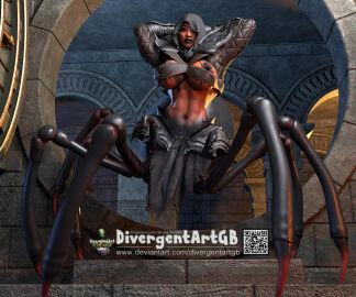 1girls 3d 8_legs arachnid arachnid_humanoid big_breasts breasts brown-skinned_female brown_body brown_skin bruised bruises bust busty curvaceous curvy curvy_figure dark-skinned_female dark_skin divergentartgb female hourglass_figure huge_breasts large_breasts mature mature_female monster monster_girl nightmare_waifu original original_character slim_waist spider spider_girl spider_humanoid spider_legs voluptuous waist wide_hips wide_thighs