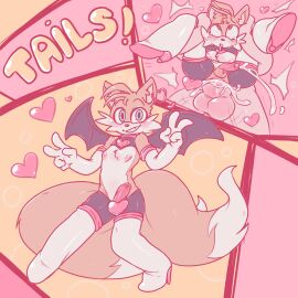 1:1 2021 2_tails 2boys abstract_background ahe_gao aipeco18 anal anal_sex anthro areola balls big_tails biped blue_eyes blush bodily_fluids boots canid canine clothed clothing crying cub cum cumming_from_anal_sex cumming_while_penetrated cumshot digital_media_(artwork) dipstick_tail duo ear_piercing ejaculation english_text erection femboy feminine_tails foreskin fox from_front_position full_nelson fur genital_fluids genitals gesture glans hand_gesture heart_cutout heart_symbol held_up hi_res high_heel_boots high_heels human humanoid_genitalia humanoid_penis looking_at_viewer looking_up male male/male male_cub male_focus male_only mammal markings miles_tails_prower multi_tail multicolored_body multicolored_fur multiple_images nipples open_mouth peace_sign penetration penis piercing rouge_costume rouge_the_bat_(cosplay) sega sex simple_background smile solo sonic_(series) sonic_the_hedgehog_(series) tail tail_markings tails tails_the_fox tears text thigh_boots two-tone_body two-tone_fur uncircumcised url v_sign yellow_fur