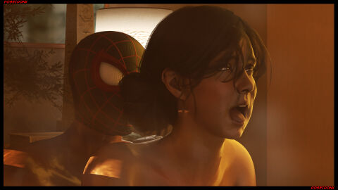 3d ahe_gao black_hair completely_naked completely_nude female incest male marvel marvel_comics mask_only miles_morales miles_morales_(insomniac) mother_and_son mother_with_benefits nude nude_female nude_male poseidonx rio_morales rio_morales_(insomniac) spider-man:_miles_morales_(ps5) spider-man_(miles_morales) spider-man_(series) spider-man_2_(ps5) superhero