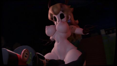 1boy 1girls 3d animal_genitalia anti_groove ass ass_focus big_ass big_breasts black_eyes blonde_hair breasts coronation_day_(creepypasta) cowgirl_position creepypasta demon demon_girl goomogumogu horn mario_(series) nipples peach.exe penetration princess princess_peach princess_peach_(coronation_day) sound straight tagme the_forest_king_(coronation_day) vaginal_penetration video