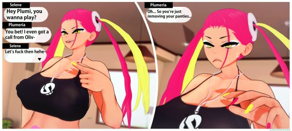 1girls 3d female futanari intersex koikashura plumeria_(pokemon) pokemon pokemon_sm tagme