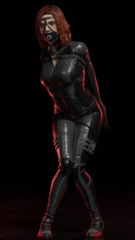 1girls 3d armbinder arms_behind_back avengers bdsm_gear bdsm_outfit black_widow_(marvel) bondage bondage_gear bondage_outfit bound bound_arms clothed_bondage crying female femsub fully_clothed gag gagged ginger kidnapped latex leather leather_clothing looking_at_viewer marvel marvel_cinematic_universe marvel_comics mascara_tears mcu natasha_romanoff panel_gag pump_gag red_hair restrained restrained_arms rindekey scarlett_johansson secret_agent slave slave_girl tears tied_arms vibrator vibrator_under_clothes