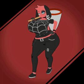 3d_animation animal_crossing animated big_breasts breasts cherry_(animal_crossing) female furry huge_breasts jaybunimates theycallhimcake thick_thighs wide_hips