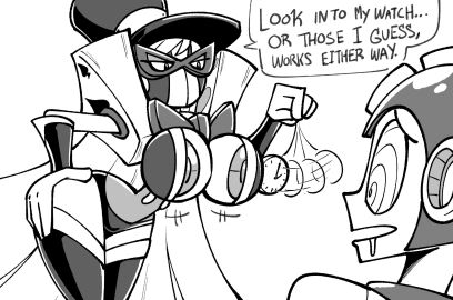 ass big_ass big_breasts breast_expansion breast_growth breast_growth_(enlargement) breasts character_request clothed expansion female genderswap genderswap_(mtf) hypnosis inner_sideboob magic_man_(mega_man) male mega_man mega_man_(character) mega_man_(classic) no_bra no_underwear revealing_clothes robot robot_boy robot_girl rule_63 sachasketchy sideass teasing