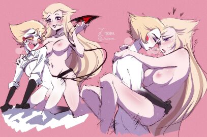 1boy 1girls blush breasts canon_couple demon demon_girl dominant_female dominant_male domination female female_penetrating female_penetrating_male hazbin_hotel husband_and_wife king lilith_morningstar_(hazbin_hotel) lucifer_morningstar_(hazbin_hotel) male male_penetrated pegging penis pussy queen royalty straight strap-on strapon switching tagme vaginal_penetration vivienne_medrano