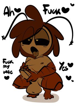 1-upclock 1boy antennae_(anatomy) anthro arthropod black_antennae blattodea brown_body brown_eyes brown_hair cockroach cockroach_humanoid crossdressing crossdressing_(mtf) crossdressing_male crouching cuck cuckhold cuckold dialogue exoskeleton fantasizing femboy gay gay_anal gay_male genitals hair happy_cuck hi_res homosexual homosexual_male homosexual_sex horny husband insects male male_penetrated masturbation nipple_fetish nipple_play nipples nude penis robert_(1-upclock) simple_background solo solo_male tongue tongue_out white_background yaoi