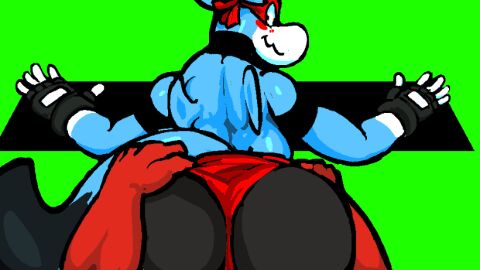 animated ass bfad big_ass big_penis furry gay joe_(oh_so_hero!) male oh_so_hero! penis so_hero yaoi