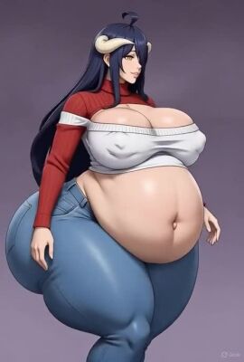 ai_generated albedo_(overlord) ass belly_overhang big_ass big_breasts breasts cleavage curvy female grok huge_ass huge_breasts jumbo_body large_ass large_breasts large_butt large_thighs milf niduscharger overlord_(maruyama) pregnant tagme thick_thighs thighs venus_body video voluptuous wide_hips