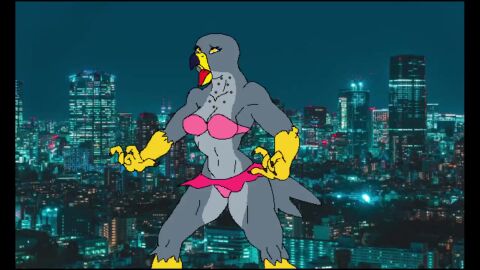 abs areola areolae biceps big_breasts big_muscles bird breasts eagle female huge_breasts inflamusgrow large_breasts large_muscles muscles muscular muscular_arms muscular_female muscular_legs muscular_thighs nipples pecs tagme video