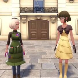 2girls clothed couple female female/female female_focus female_only first_porn_of_character hugging kissing lyse_(pokemon) pokemon pokemon_legends:_z-a romantic romantic_couple tagme venin_(pokemon) video yuri