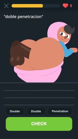 1girls 2boys anal anal_sex big_ass big_butt big_penis bootydox bubble_ass bubble_butt cum cum_inside dialogue duolingo english_text english_voice_acting fat_ass fat_butt from_behind looking_back pants_down sound spanish_text tagme text thick_thighs vaginal_penetration vaginal_sex video zari_(duolingo)