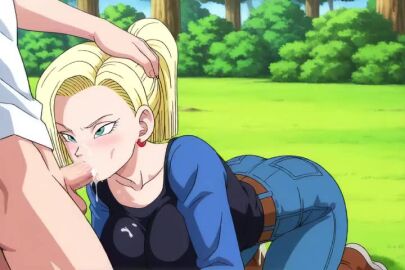 1boy 1boy1girl 1girls ai_generated all_the_way_to_the_base android_18 big_breasts blowjob breasts busty cfnm clothed clothed_female clothed_female_nude_male clothing cum cum_drip cum_dripping cum_in_mouth cum_in_nose cum_in_throat cum_on_breasts cumdrip deep_blowjob deep_throat deepthroat dragon_ball dragon_ball_(classic) dragon_ball_(series) dragon_ball_fighterz dragon_ball_gt dragon_ball_heroes dragon_ball_super dragon_ball_xenoverse dragon_ball_z face_fuck face_fucking fellatio female forest hand_on_head head_grab huge_breasts irrumatio kneeling kneeling_female kneeling_oral_position male oral oral_penetration oral_sex ponytail straight tagme tattoo tattooed_arm video