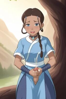 ai_generated avatar_the_last_airbender cum cum_explosion cumshot futa_focus futa_solo handjob jerking jerkingoff katara masturbation no_sound penis semen solo solo_futa tagme video