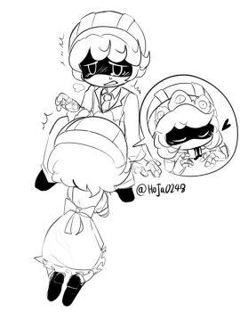 blowjob cum cum_in_mouth envy_(murder_drones) female glitch_productions hoja0248 male male/female murder_drones n_(murder_drones) n_worker_drone nerdy_female robot robot_boy robot_girl robot_humanoid v_(murder_drones) v_worker_drone white_body wholesome wholesome_sex worker_drone